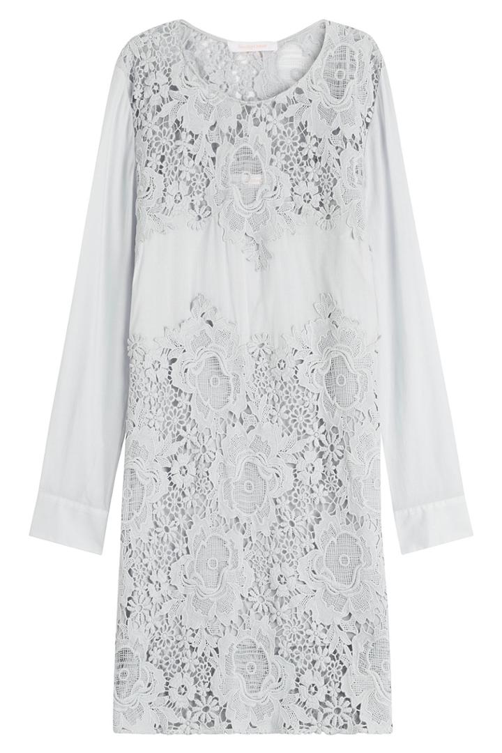 See By Chloé See By Chloé Cotton Dress With Lace - Grey