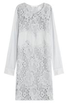See By Chloé See By Chloé Cotton Dress With Lace - Grey