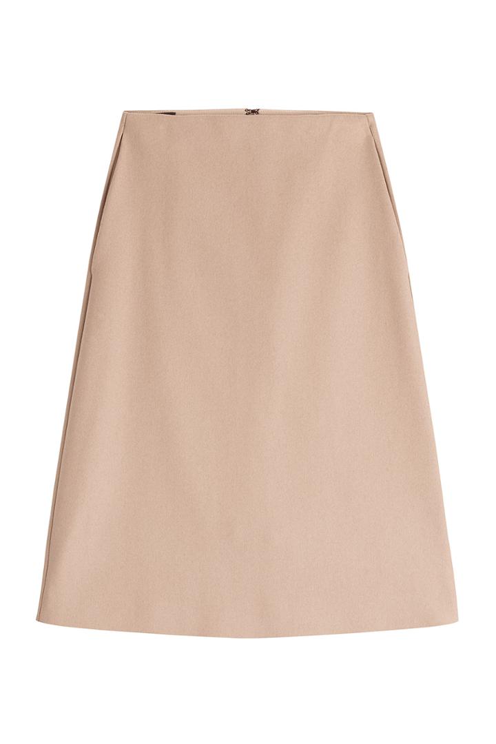 Jil Sander Navy Jil Sander Navy Wool Skirt - Beige