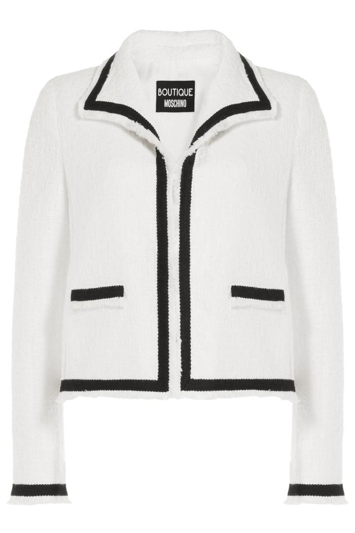Boutique Moschino Boutique Moschino Two-tone Bouclé Jacket