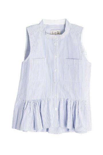 Sea Sea Striped Cotton Blouse