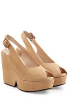 Robert Clergerie Robert Clergerie Dylan Suede Wedges