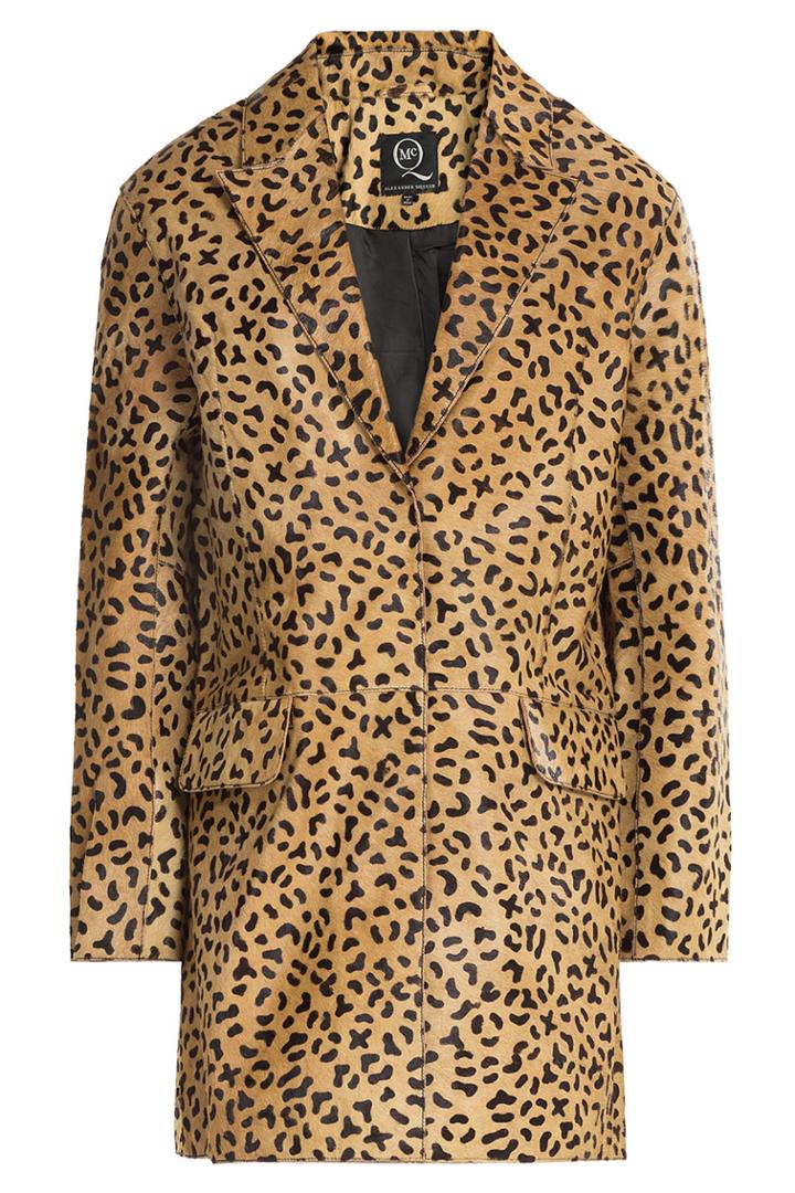 Mcq Alexander Mcqueen Mcq Alexander Mcqueen Leopard Print Calfskin Jacket - Multicolored