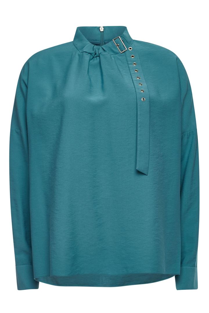 Tibi Tibi Blouse With Buckled Collar