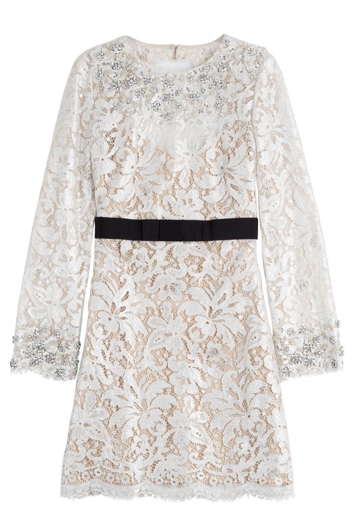 Emilio Pucci Emilio Pucci Embellished Lace Dress - Grey