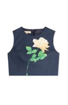 Michael Kors Wool-silk Cropped Top