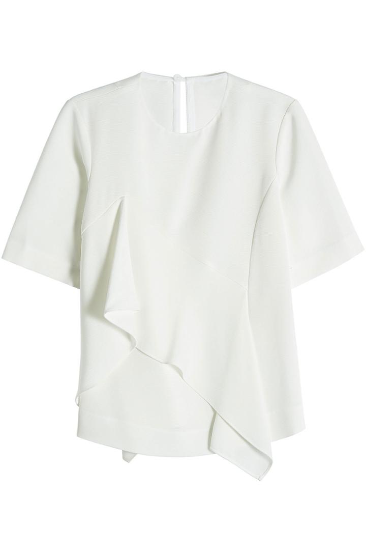 Diane Von Furstenberg Diane Von Furstenberg Fluid Top With Ruffles