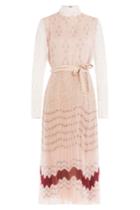 Valentino Valentino Pleated Silk Printed Dress
