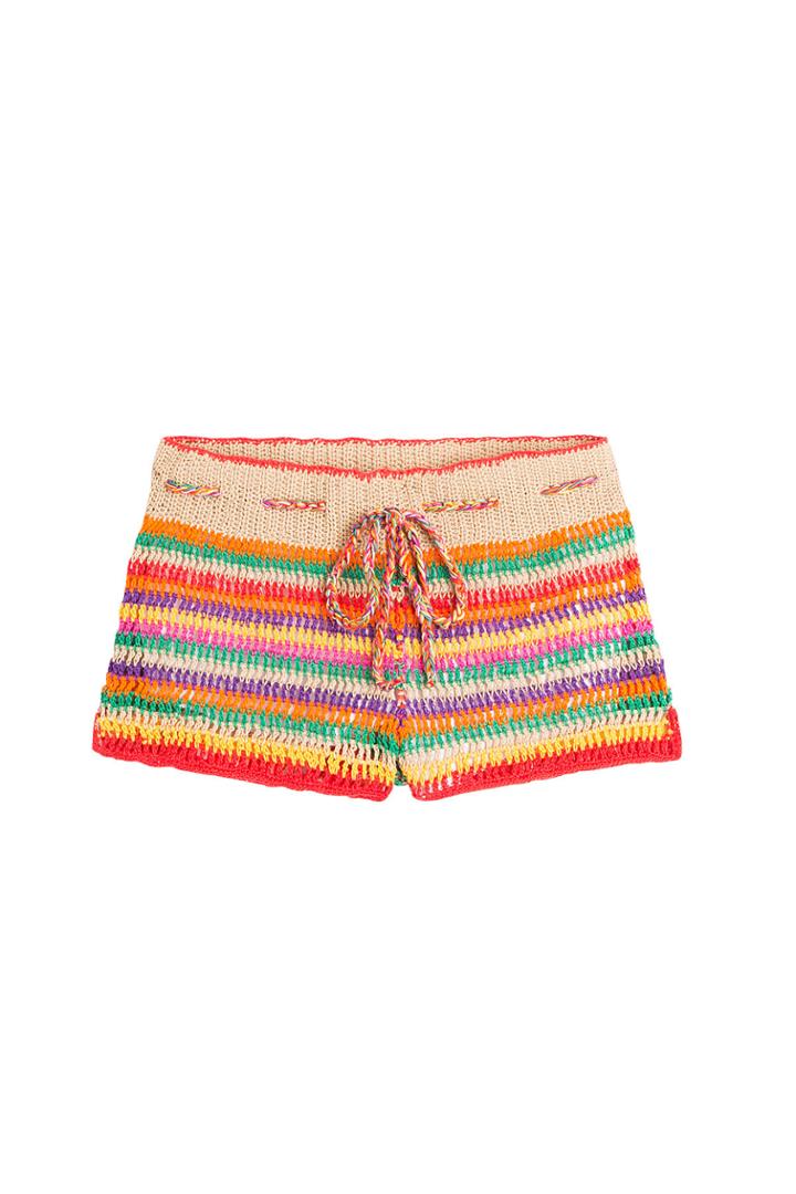 Anna Kosturova Anna Kosturova Crochet Shorts - Multicolor