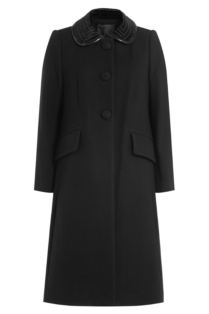 Marc Jacobs Marc Jacobs Virgin Wool Coat - Black