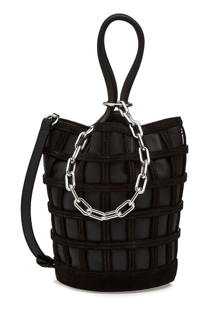 Alexander Wang Alexander Wang Leather Bucket Bag With Suede