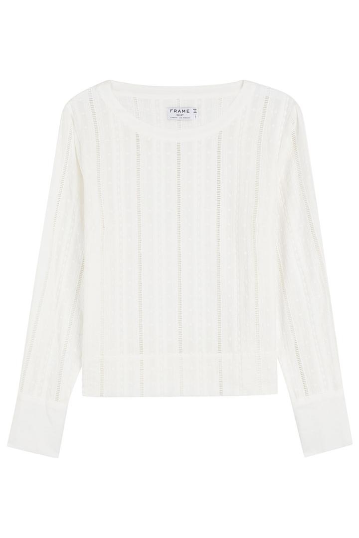 Frame Denim Frame Denim Embroidered Cotton Top