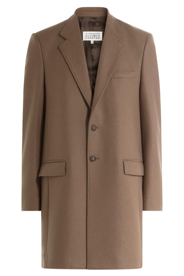 Maison Margiela Maison Margiela Virgin Wool Coat - Beige