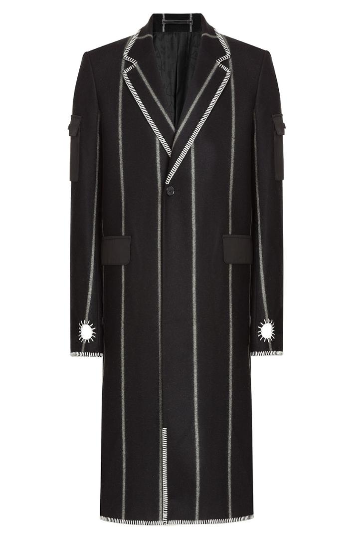 Kenzo Kenzo Striped Wool Coat