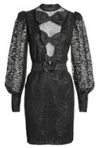 Alessandra Rich Alessandra Rich Lace Mini Dress With Bows