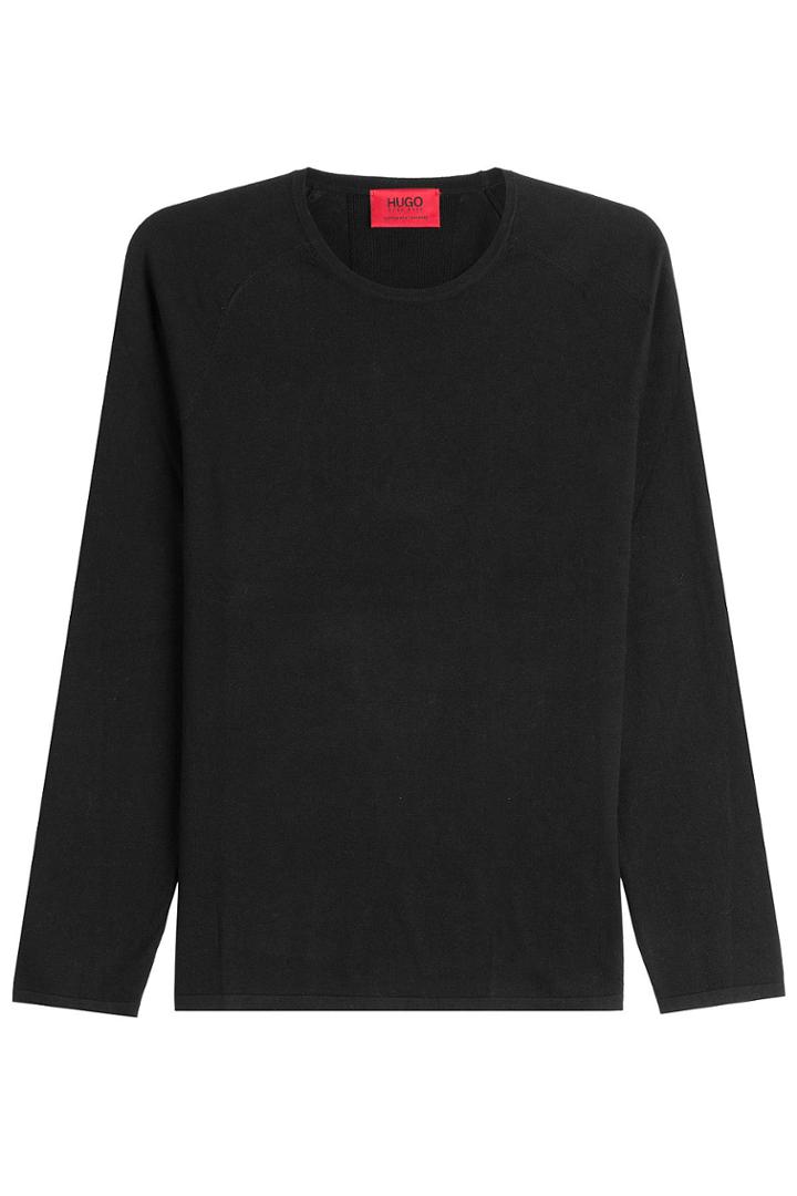 Hugo Hugo Pullover With Cotton, Silk And Cashmere