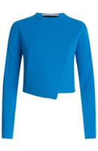 Roland Mouret Cropped Wool-crepe Blazer