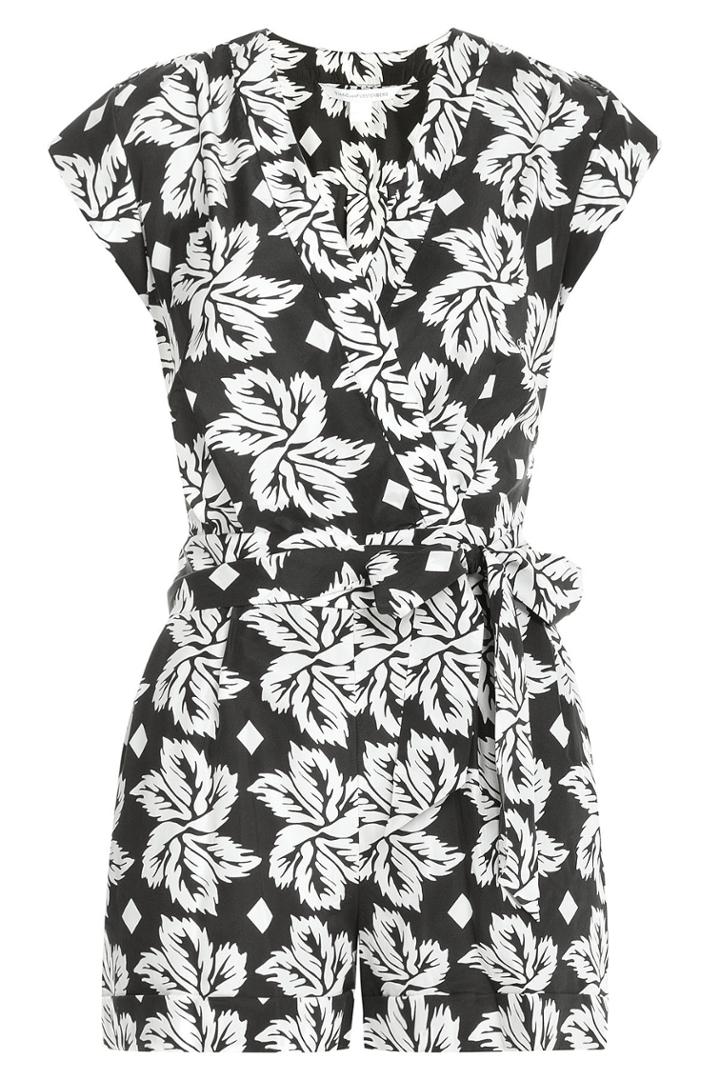 Diane Von Furstenberg Diane Von Furstenberg Printed Silk Jumpsuit