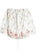 Marques' Almeida Marques' Almeida Embroidered Off-shoulder Blouse