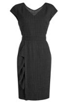 Boutique Moschino Boutique Moschino Virgin Wool Dress With Pinstripes
