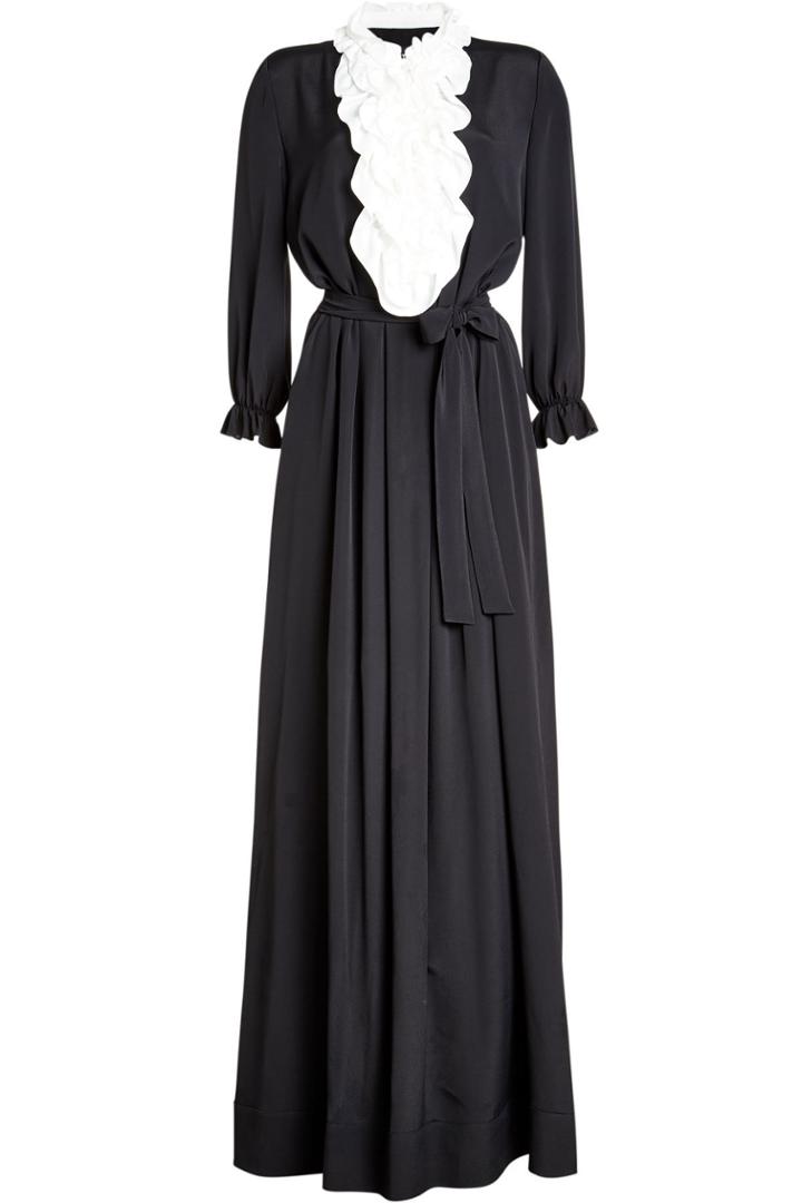 Boutique Moschino Boutique Moschino Floor Length Dress With Silk