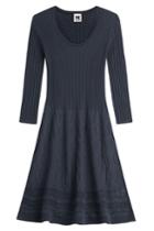 M Missoni M Missoni Wool Blend Knit Dress - Blue