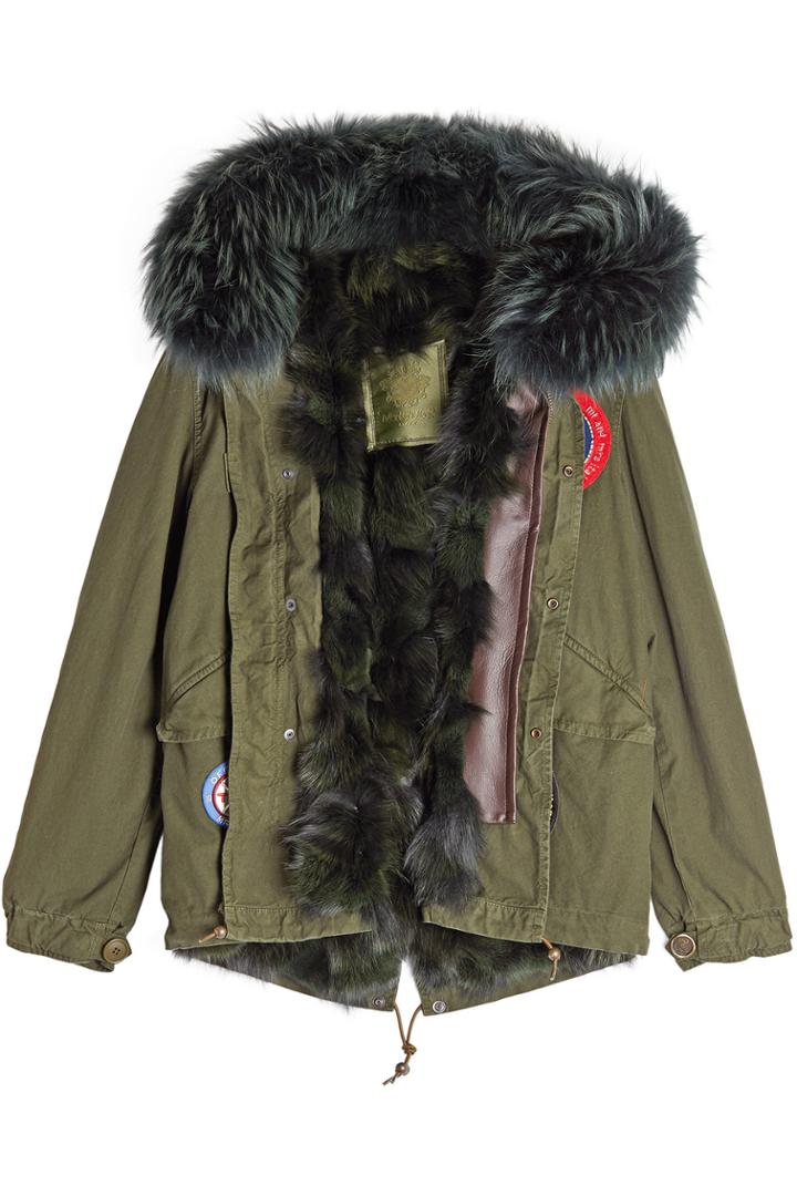 Mr & Mrs Italy Mr & Mrs Italy Parka With Fur-trimmed Hood And Lining