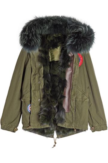 Mr & Mrs Italy Mr & Mrs Italy Parka With Fur-trimmed Hood And Lining