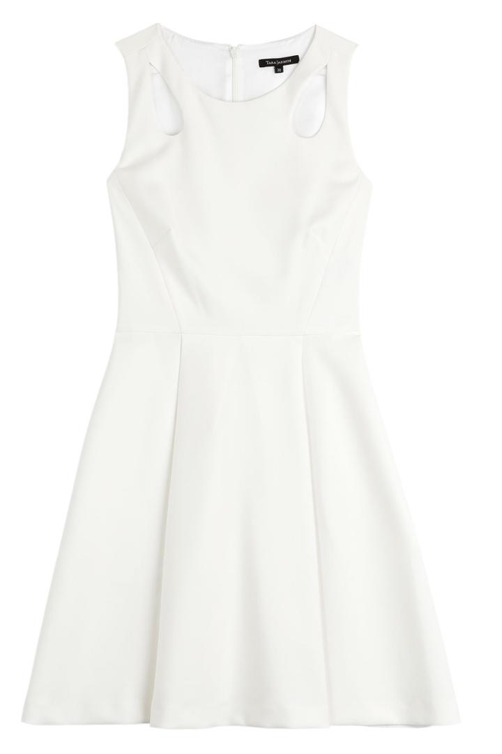 Tara Jarmon Tara Jarmon Crepe Dress With Cut-out Detail - White