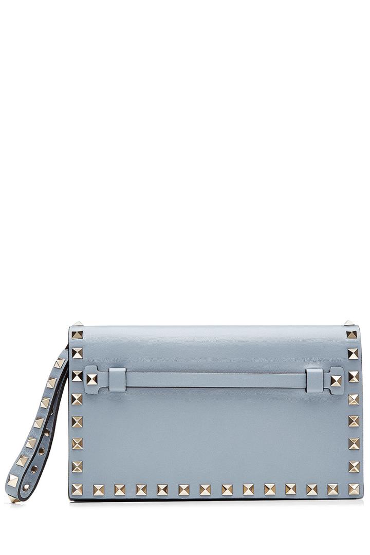 Valentino Valentino Rockstud Leather Clutch - None