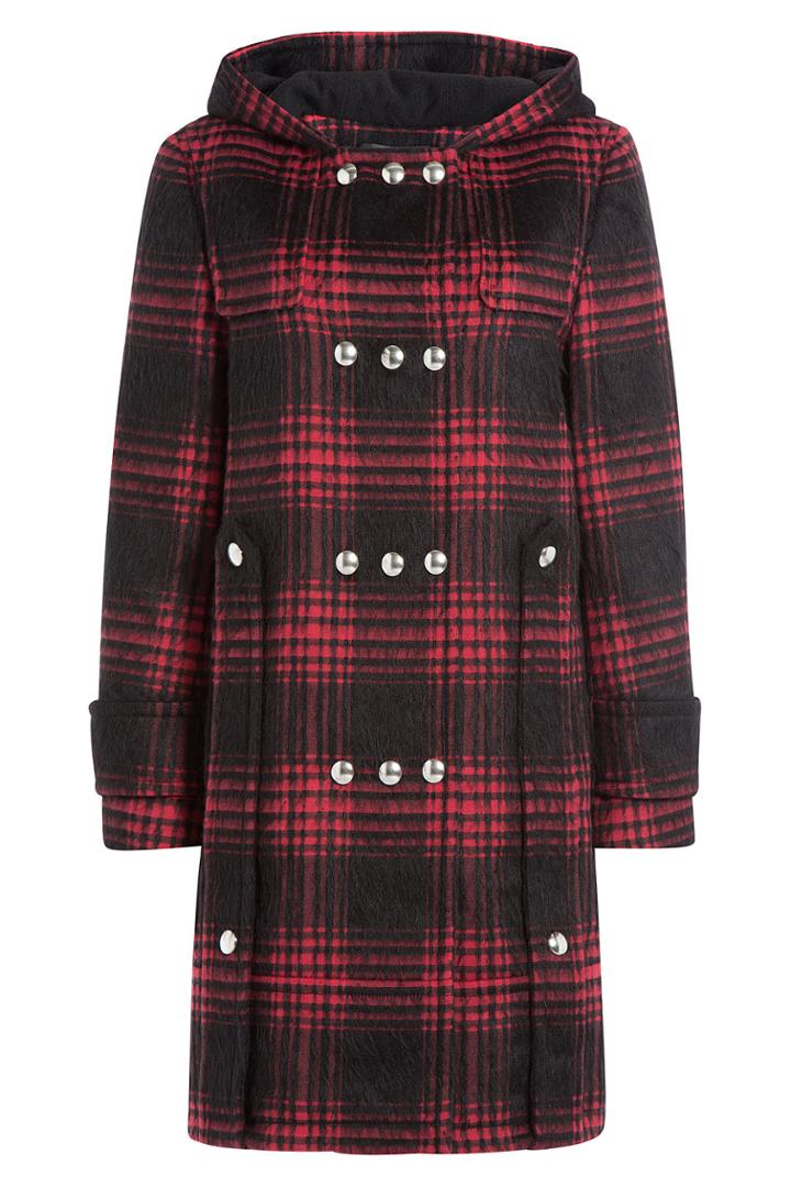 Alexander Wang Alexander Wang Check Print Duffle Coat