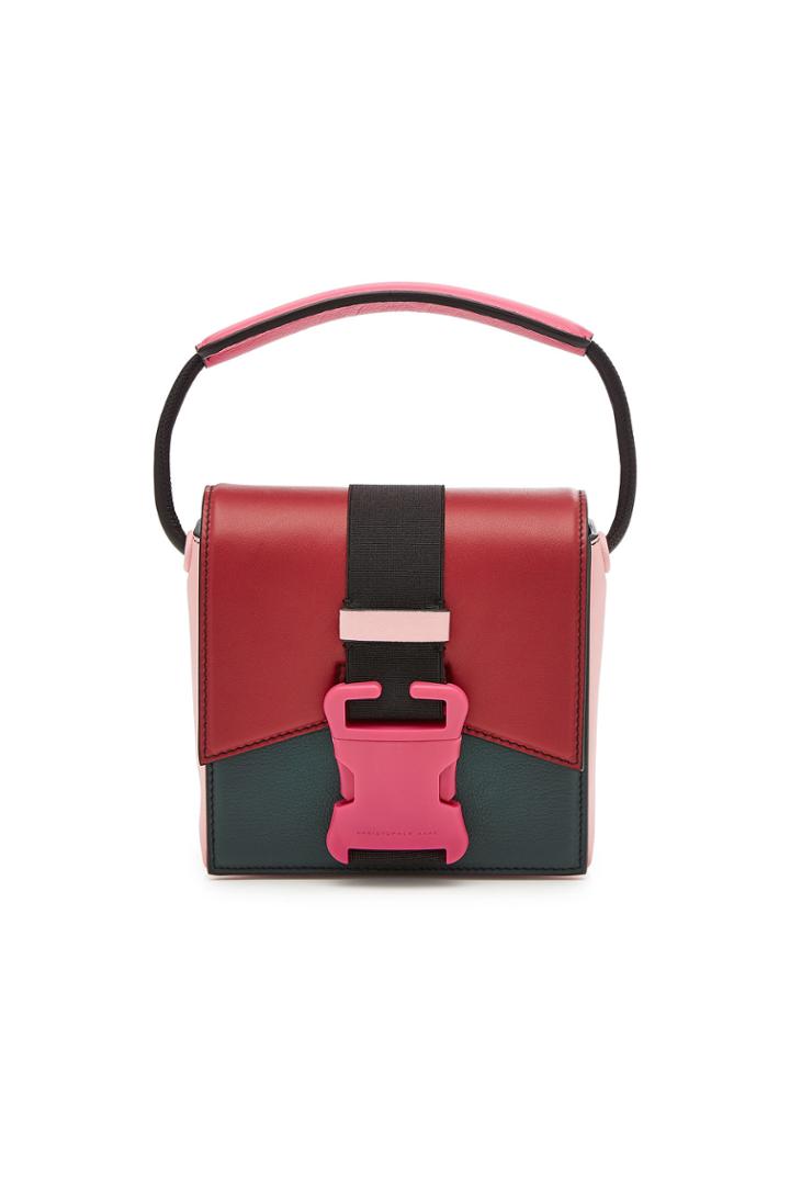 Christopher Kane Christopher Kane Bonnie Colour Block Leather Shoulder Bag