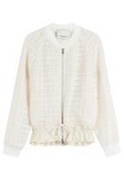 3.1 Phillip Lim 3.1 Phillip Lim Sheer Plaid Blouson Jacket - White
