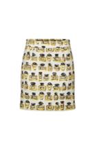 Boutique Moschino Boutique Moschino Printed Cotton Skirt