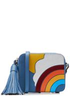 Anya Hindmarch Anya Hindmarch Rainbow Leather Crossbody Shoulder Bag - Blue