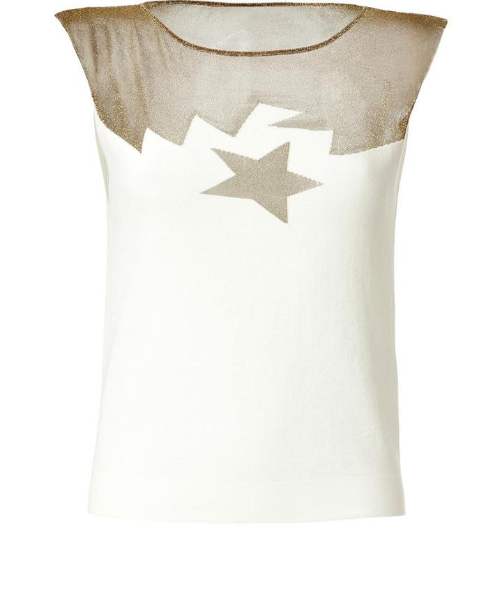 Vionnet Cotton Jersey Star Top