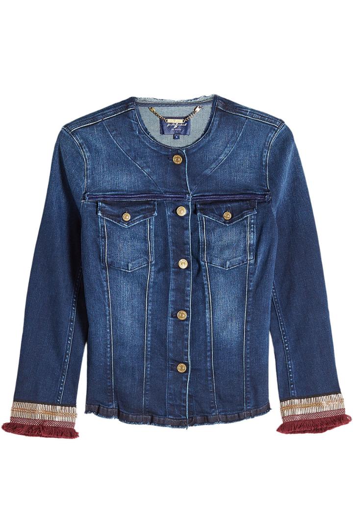 Seven For All Mankind Seven For All Mankind Embroidered Denim Jacket