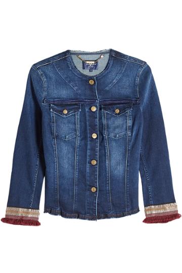 Seven For All Mankind Seven For All Mankind Embroidered Denim Jacket