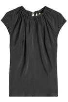 Diane Von Furstenberg Diane Von Furstenberg Off-shoulder Silk Top With Self-tie Trim