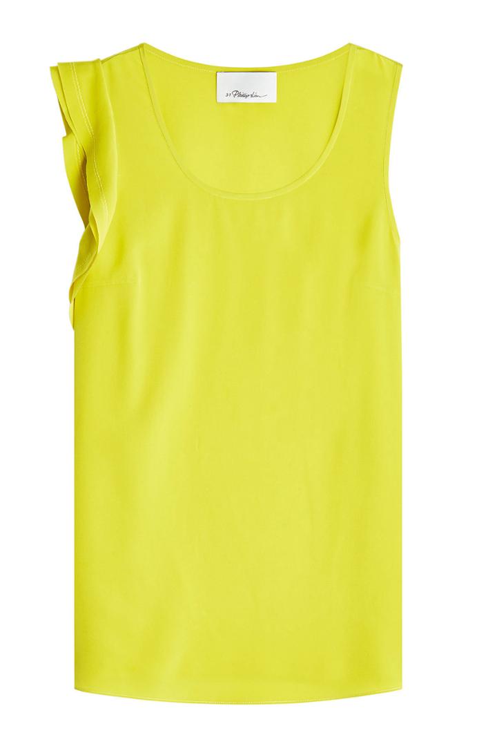 3.1 Phillip Lim 3.1 Phillip Lim Silk Tank Top With Flutter Detail