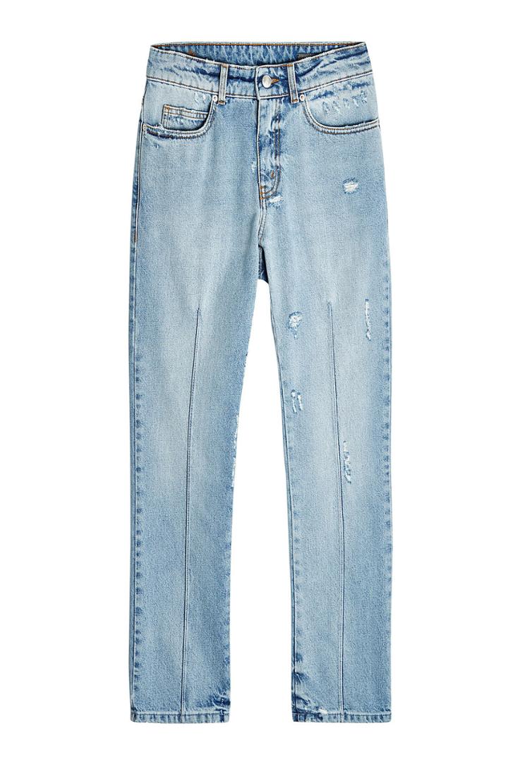 Alexander Mcqueen Alexander Mcqueen Distressed Jeans With High Waist