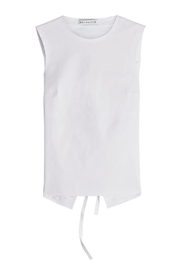 Rejina Pyo Rejina Pyo Cotton Blend Top With Distressed Back