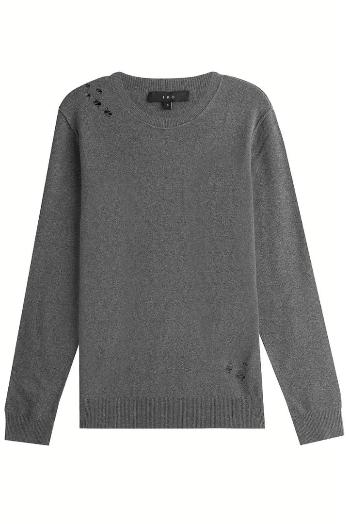Iro Iro Distressed Pullover With Wool - Grey
