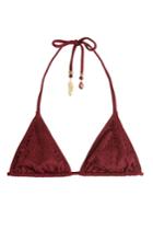Ale By Alessandra Ale By Alessandra Triangle Bikini Top With Cut-out Detail - Red