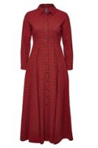 Woolrich Woolrich Checked Cotton Maxi Dress