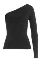 Theory Theory One Shoulder Top - Black