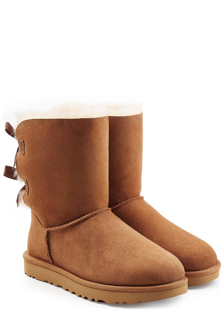 Ugg Australia Ugg Australia Short Bailey Bow Suede Boots