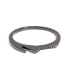 Lynn Ban Black Rhodium Bracelet 3 With Black Diamonds