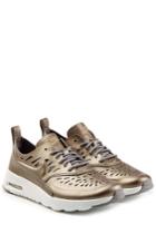 Nike Nike Coated Leather Tennis Air Max Sneakers - Silver