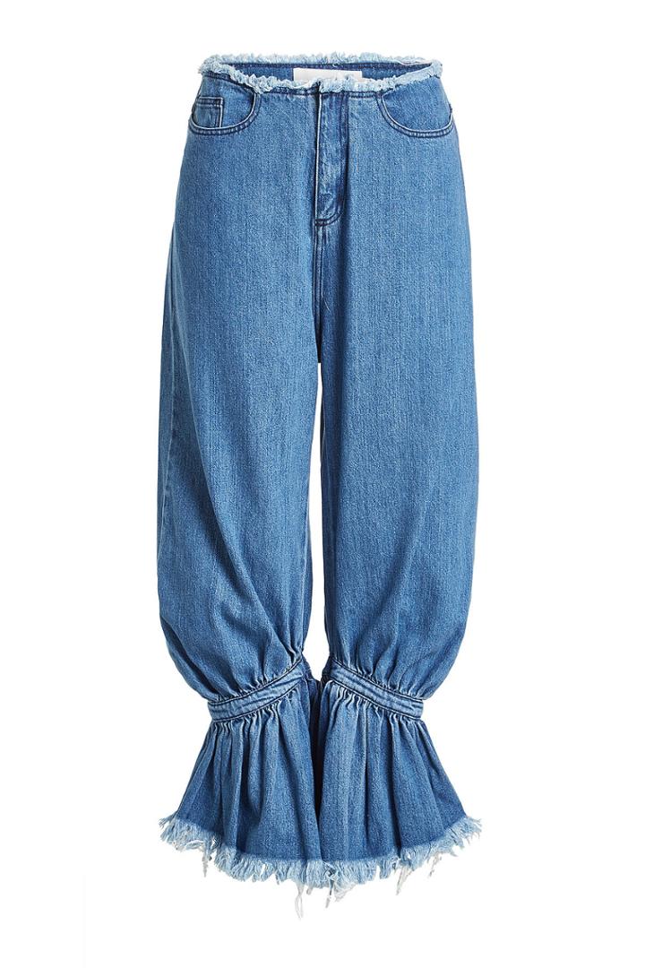 Marques' Almeida Marques' Almeida Oversized Denim Pants With Ankle Cuffs